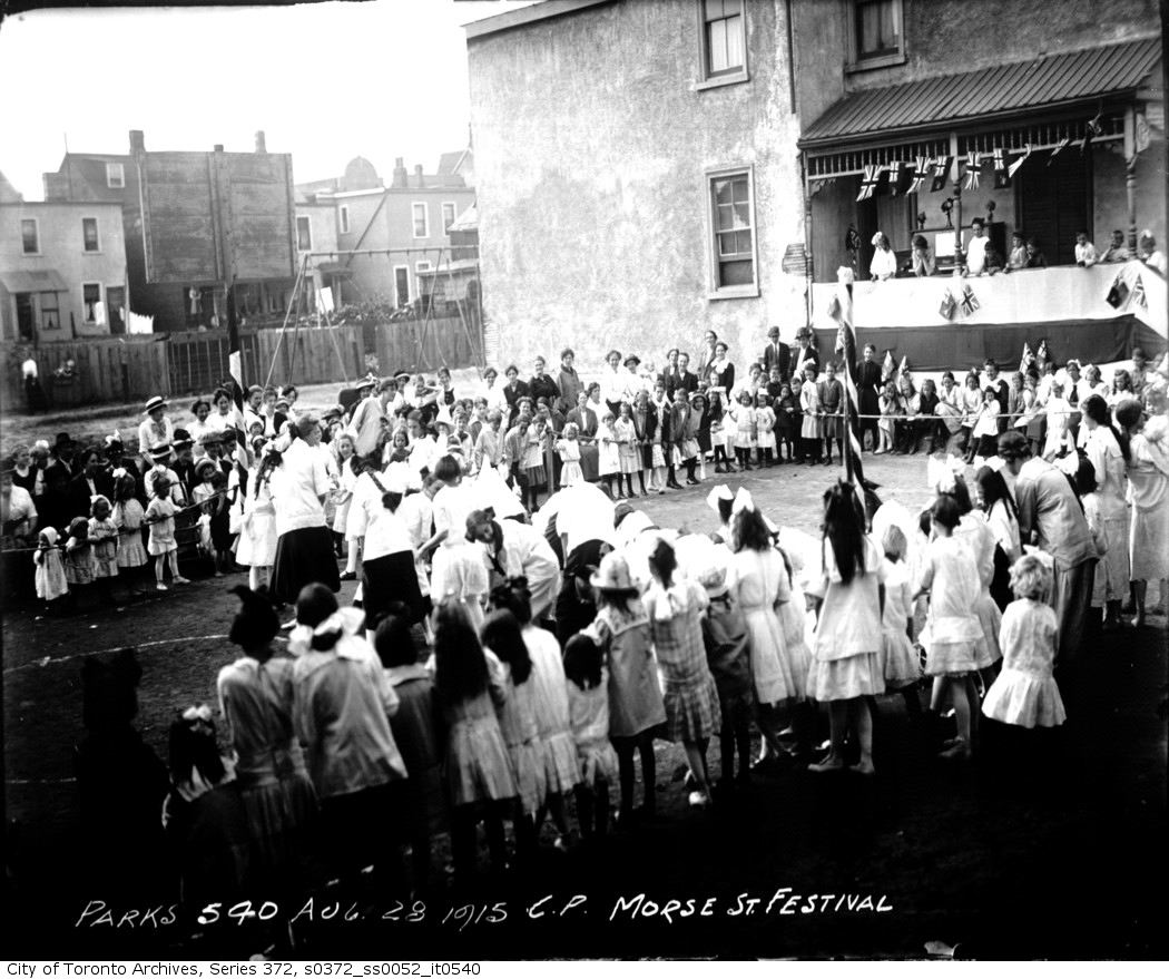 Morse Street Playground — Festival August 28, 1915 City of Toronto Archives