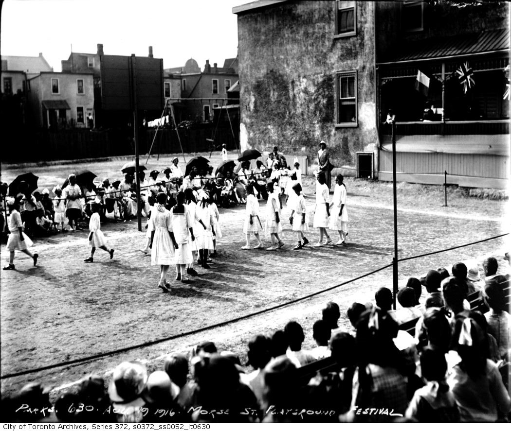 Morse Street Playground FestivalAugust 19, 1916 From the City of Toronto Archives