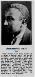 John Binford Smith, from the Lincoln University Yearbook