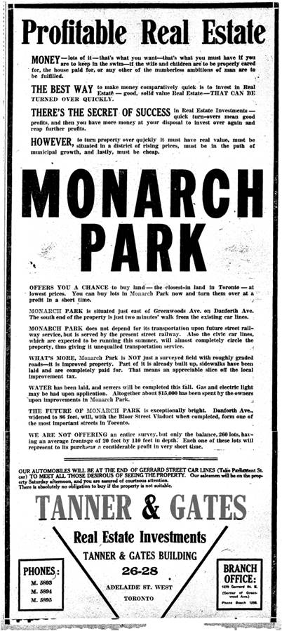 Toronto Star, April 25, 1913