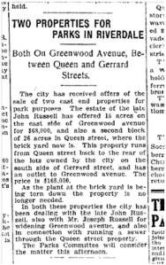 Toronto Star, Nov. 12, 1912