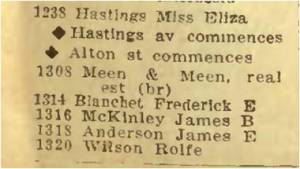 The Toronto City Directory, 1914, Queen St