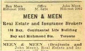 The Toronto City Directory, 1914, Queen St