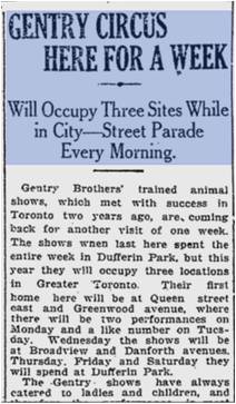 Circus at Motordrome Toronto World, July 18, 1914