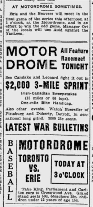 Toronto World, Aug. 8, 1914