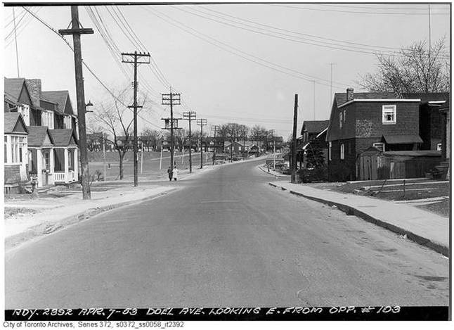 Alton and Doel (future Dundas) April 7, 1953