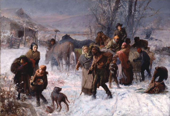 The Underground Railroad, painted by Charles T. Webber in 1893