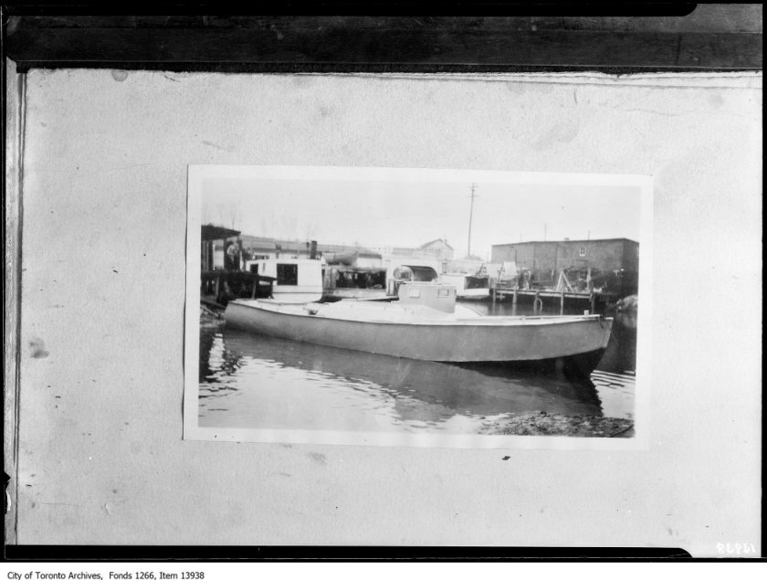 Armored rum-runner, Port Dover, April 10, 1928
