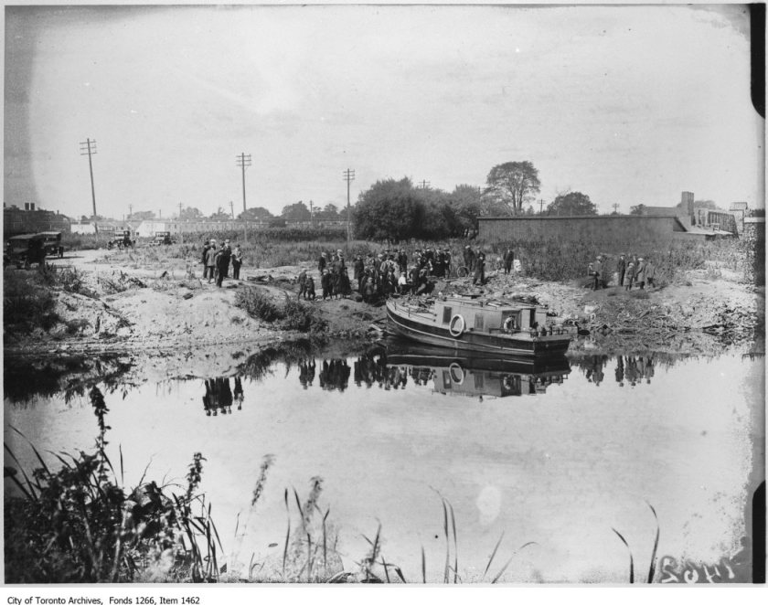 Bootleggers launch, Ashbridges Bay. - September 21, 1923