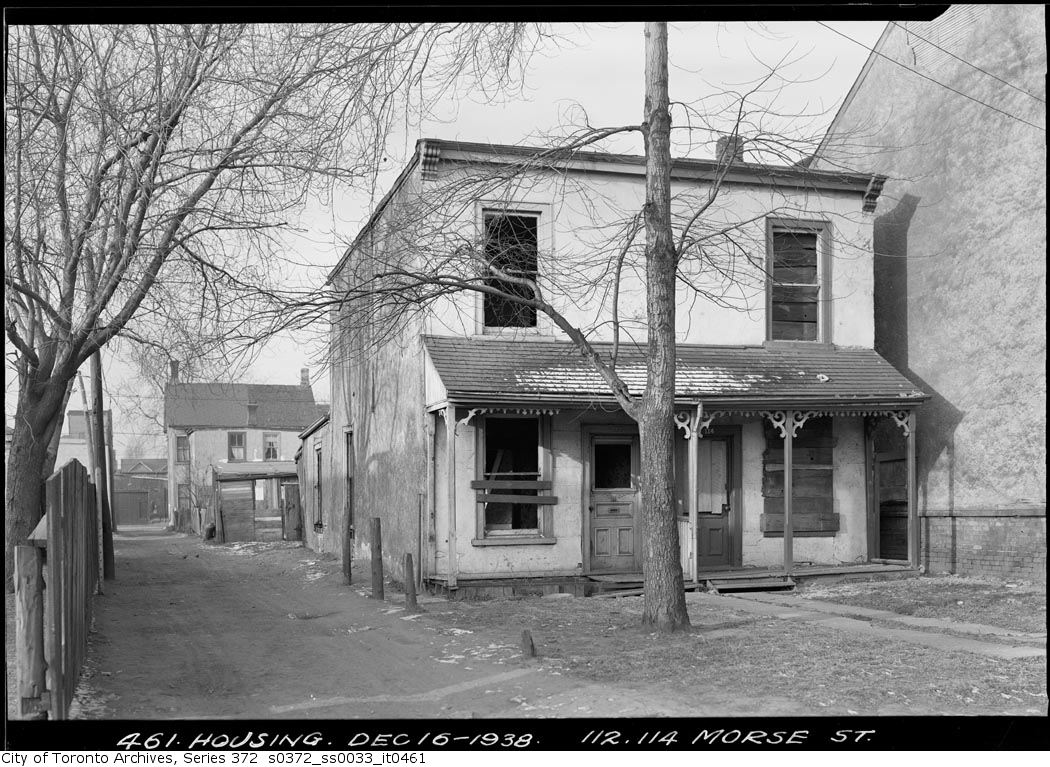 112 Morse St. Dec. 16, 1938, City of Toronto Archives