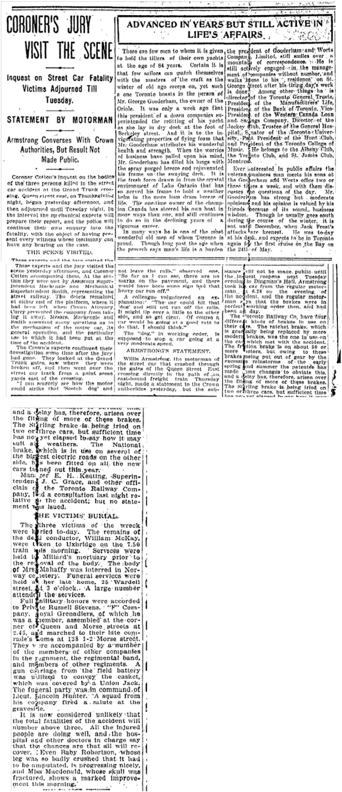 128 Morse Street  Toronto Star, Nov. 1904