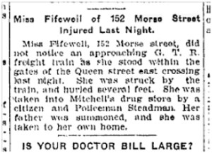 152 Morse St. Toronto Star, Dec. 3, 1901