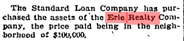 19060810GL Erie Realty