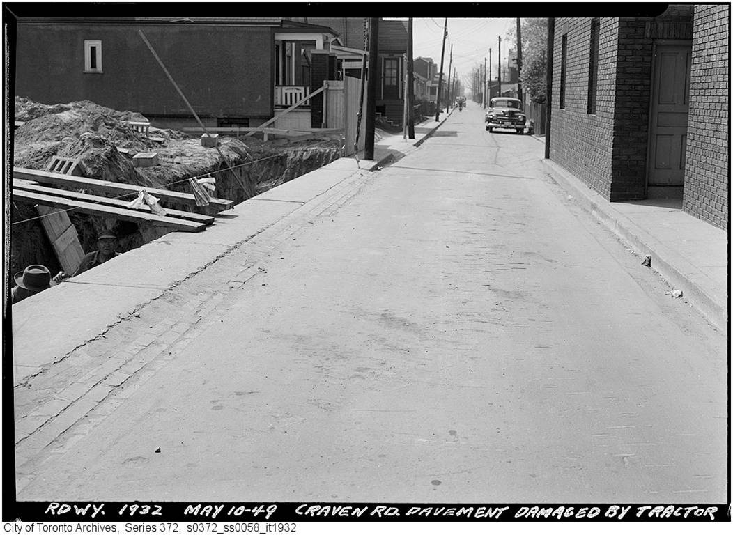 19490510TARCH Craven Rd Pavement Damaged by tractor