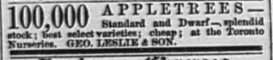 18770423GL Ad 100000 Apple Trees