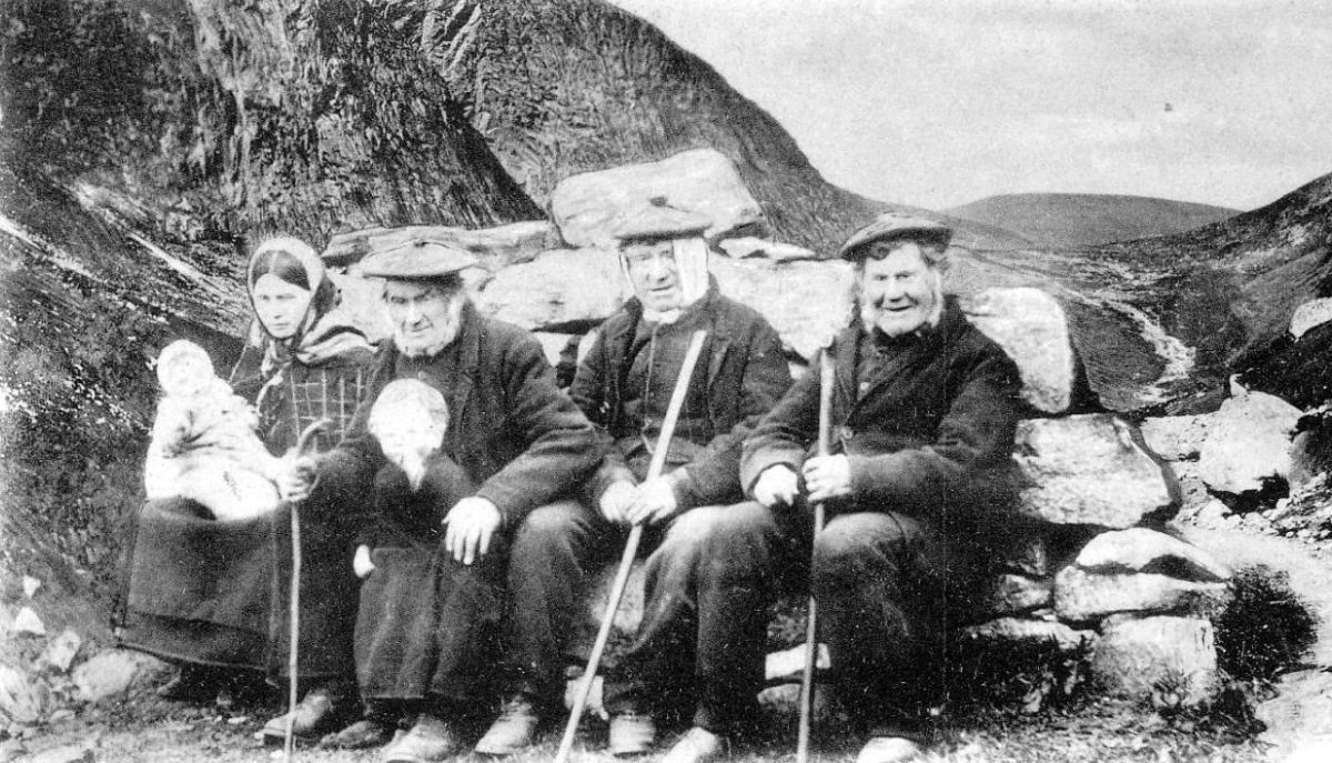 Old Photograph Crofters Highlands Scotland