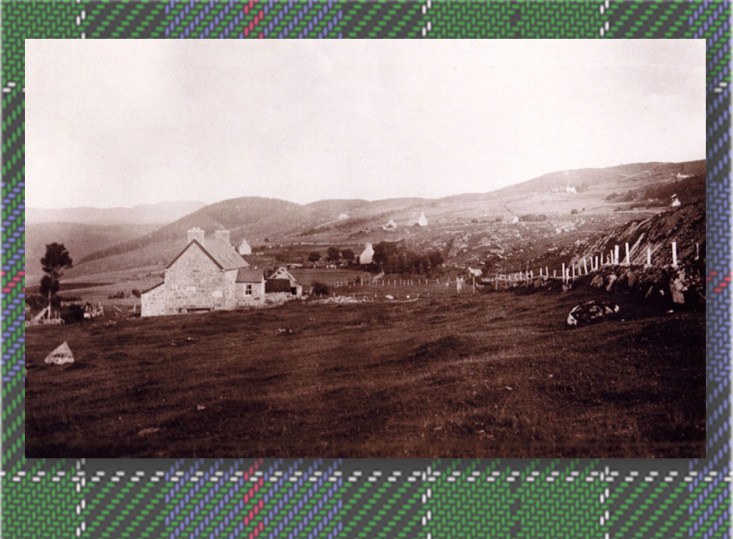 Late 19th Century Photo of Rogart, Clan Leslie Tartan