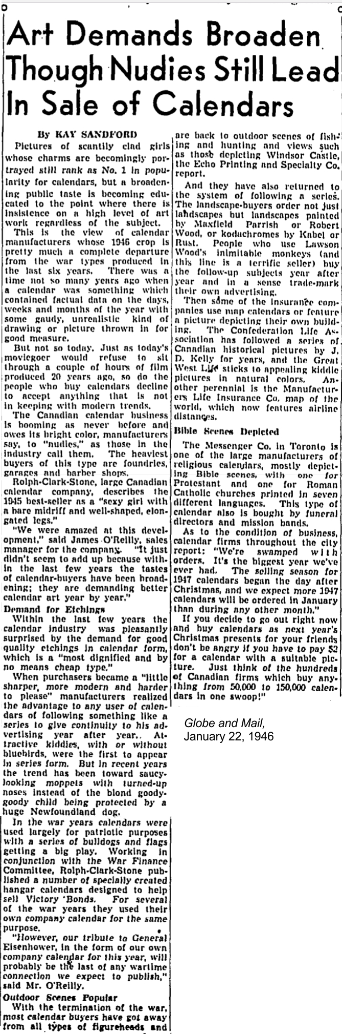globe-and-mail-january-22-1946-calendar-article