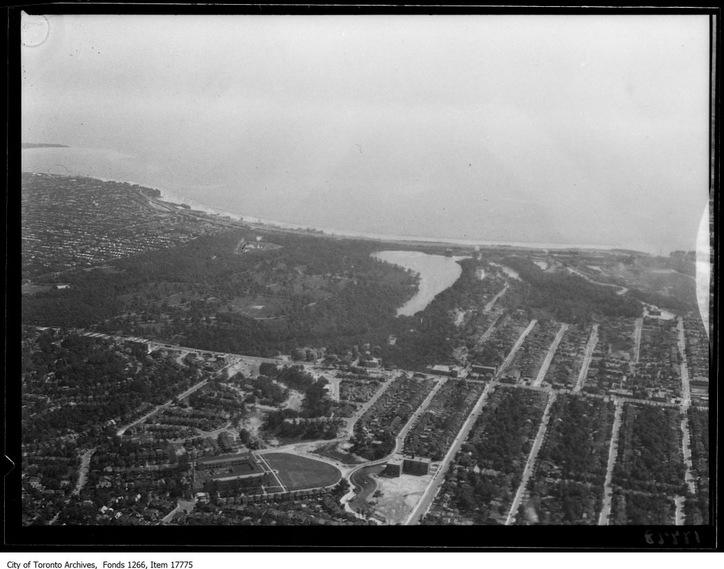 Aerial shots, Exhibition and Toronto Bay. - August 30, 1929