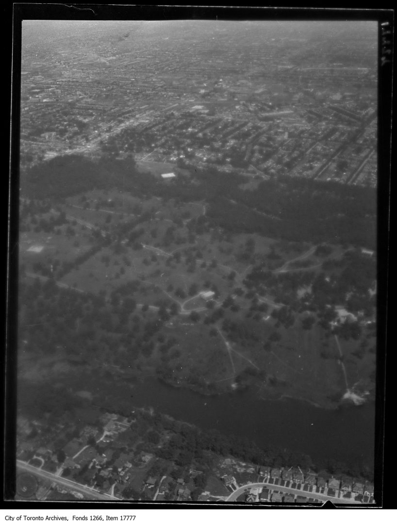Aerial shots, High Park and Grenadier Pond, from west. - August 30, 1929