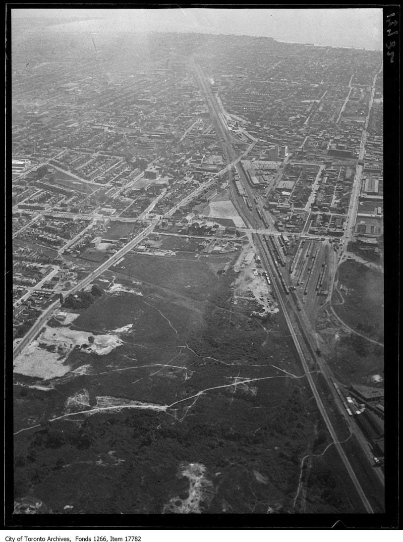 Aerial shots, West Toronto, St. Clair, Davenport, Keele. - August 30, 1929