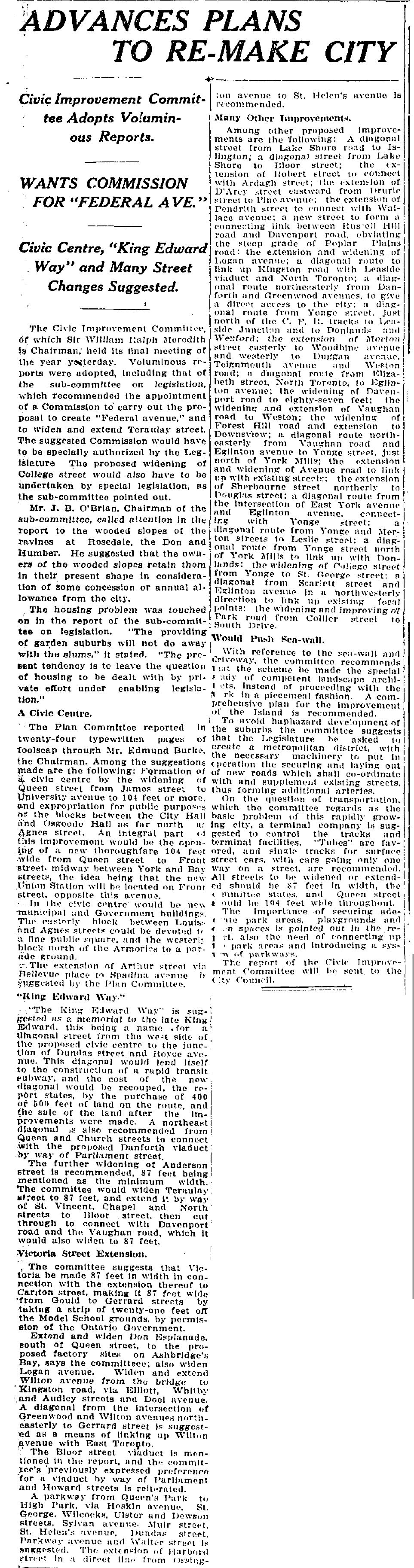 19111229 GL City Improvement Plan