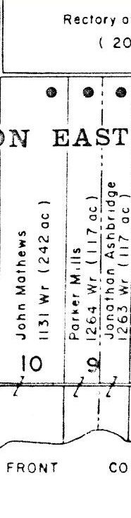 1796 Original land grants close up