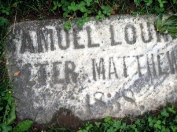 1838 Lount Matthews Gravestone photo by J. Doucette