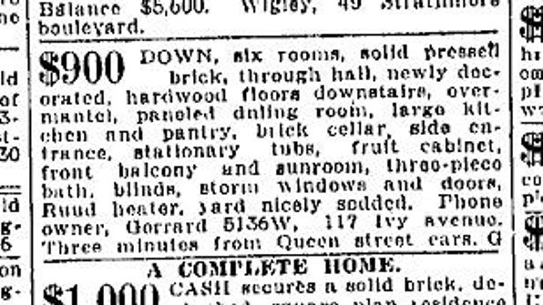 19230324 Toronto Star March 24, 1923 117 Ivy Ave
