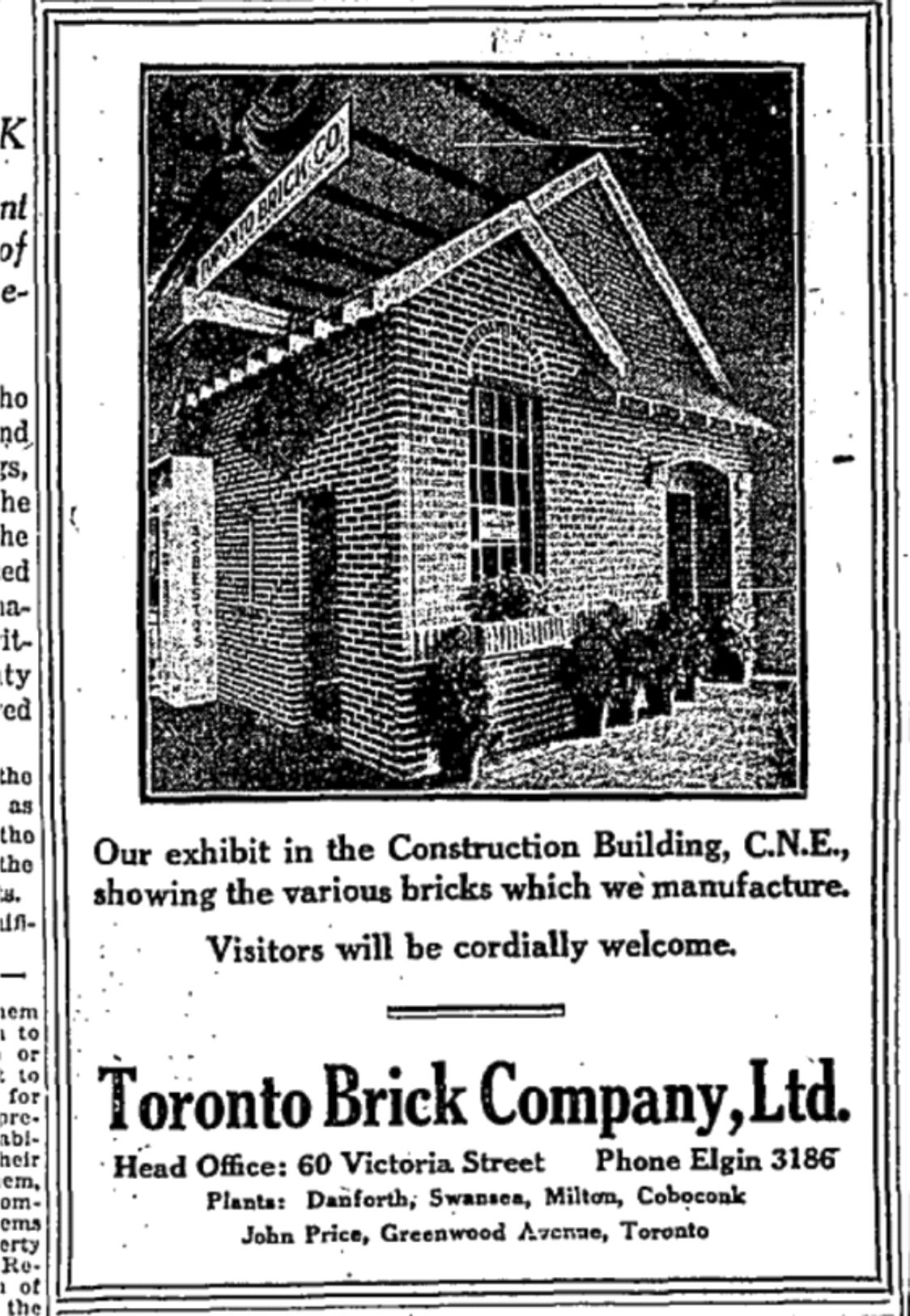 19250829 GL Toronto Brick ad CNE