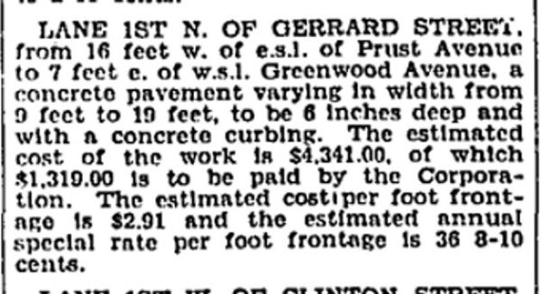 19281017GL Paving Laneway off Gerrard with concrete