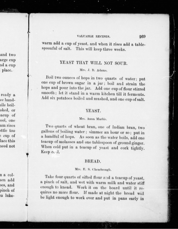 Home Cook Book 269 Hop yeast