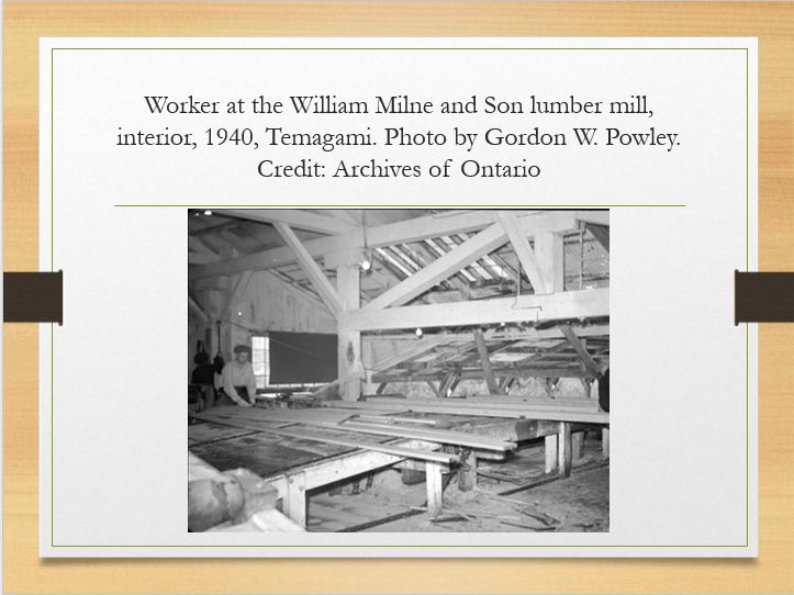 Milne lumber mill