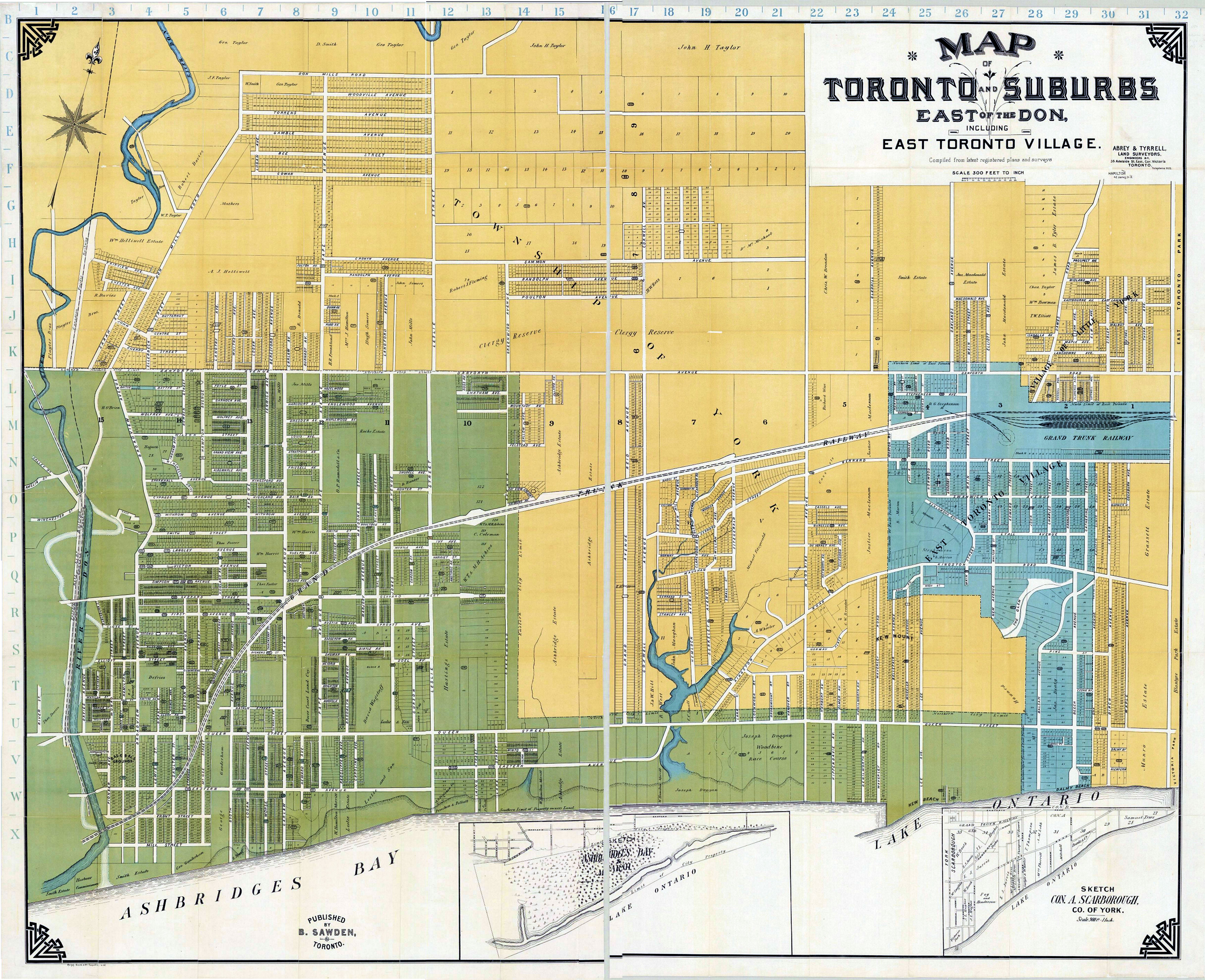1908 Abrey and Tyrell Map