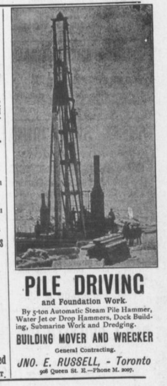 19030408 The Canadian Contract Record,Vol. 14, no. 8 (Apr. 8, 1903) ad pile driving