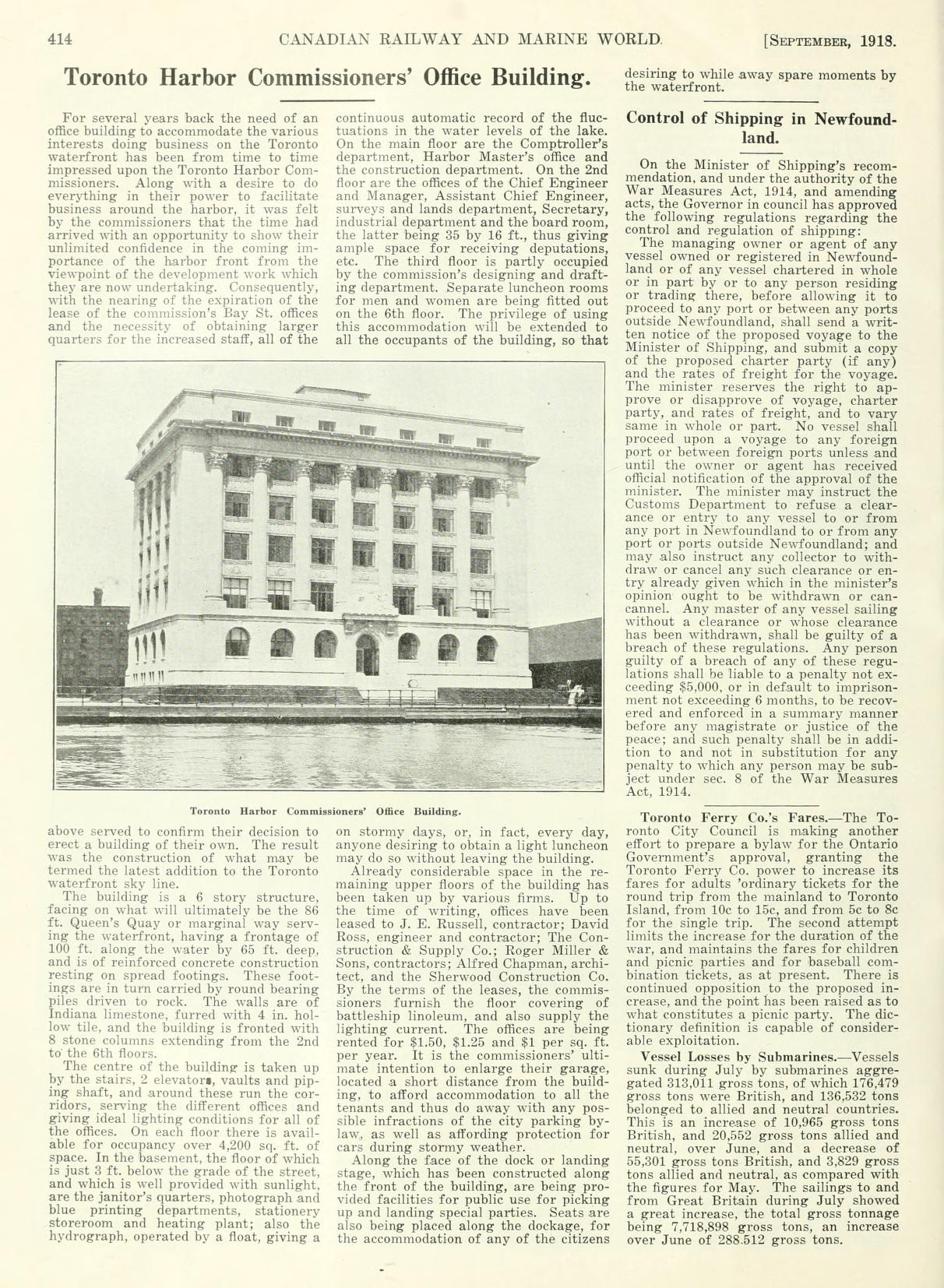 19180900 Canadian Railway and Marine World JER 414