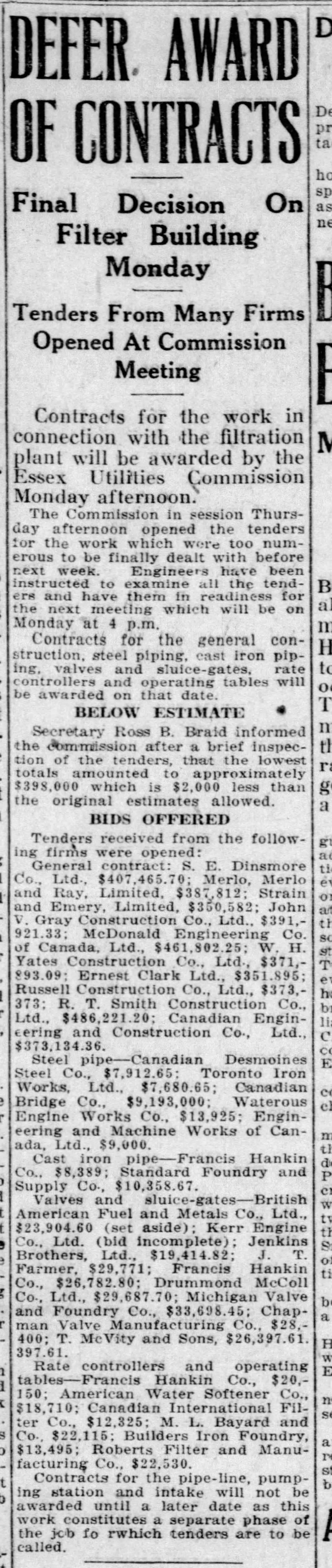 19231228 Windsor Star Windsor contract