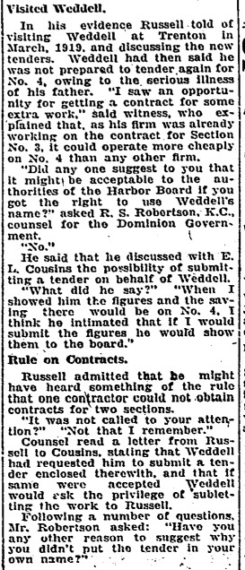 19270120 GL CONTRACTOR GRILLED ON TENDER DEALINGS AT HARBOR INQUIRY2