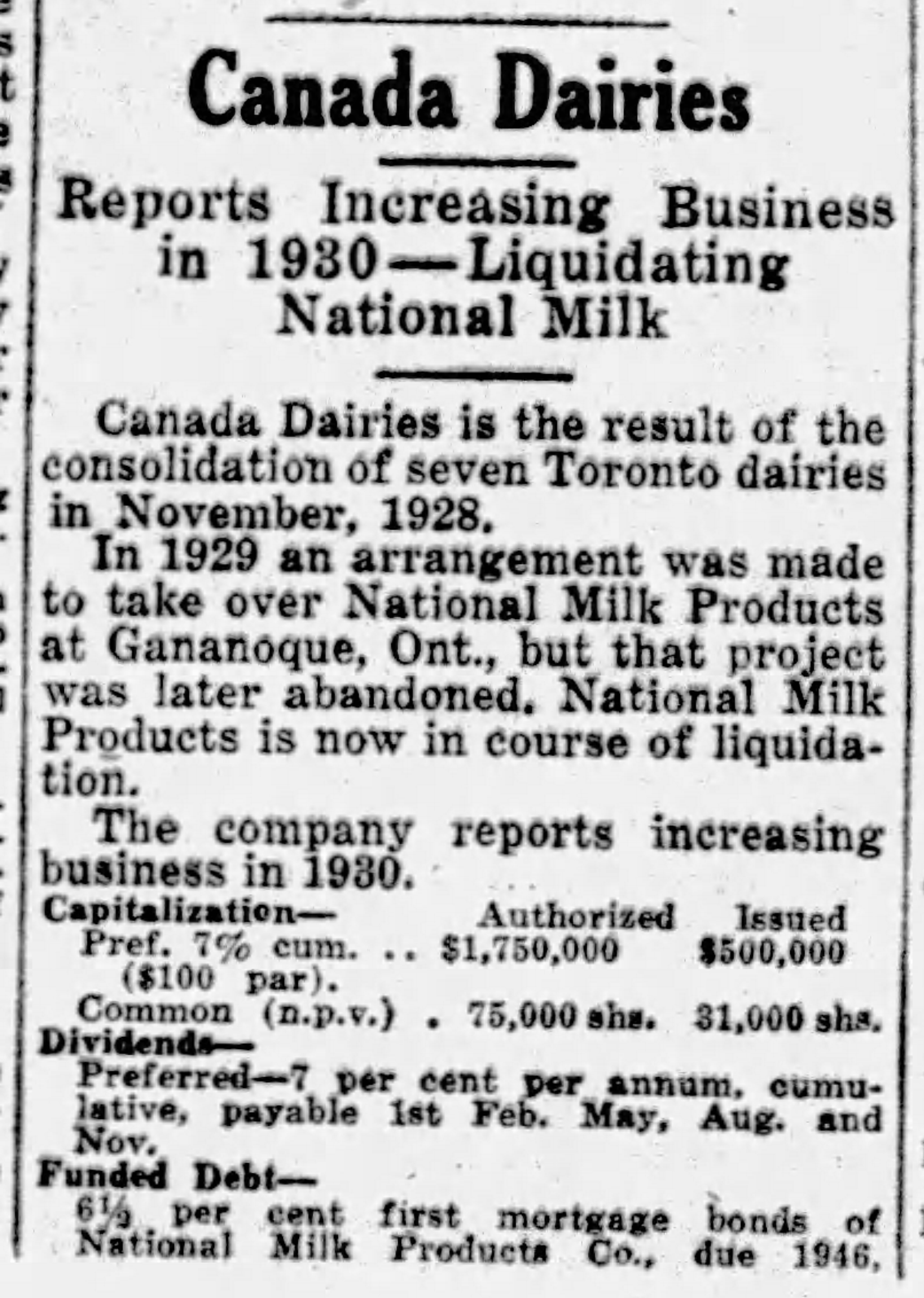 19300123 Financial Post Canada Dairy1