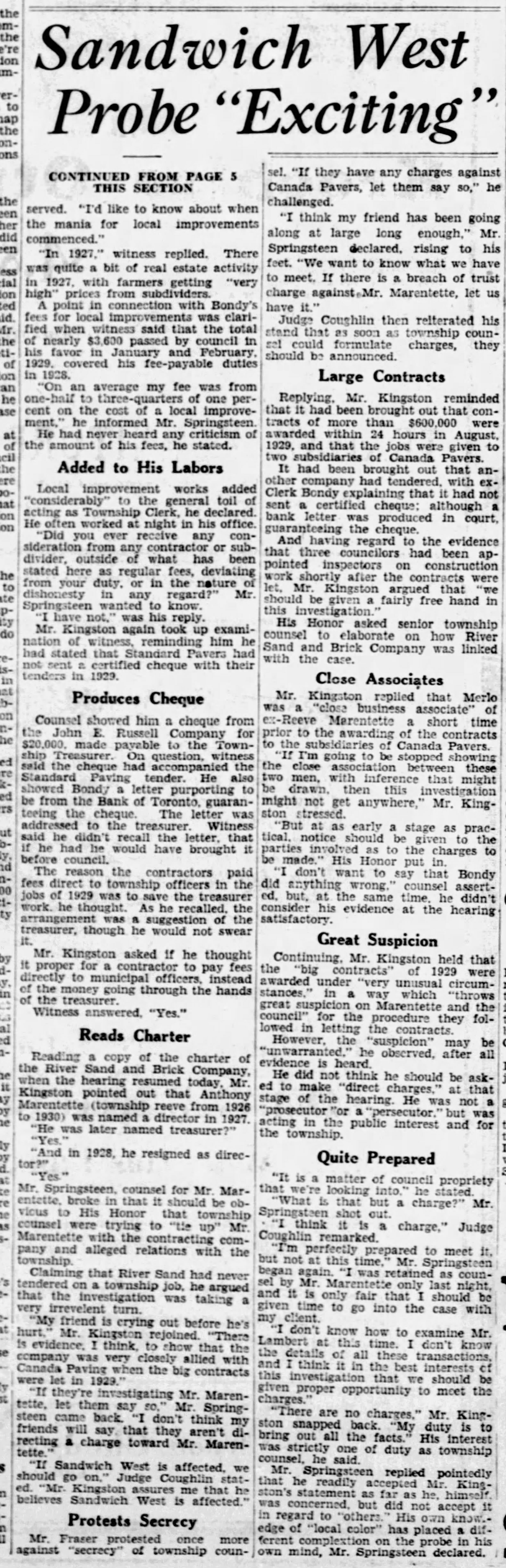 19311125 Windsor Star Corruption probe2