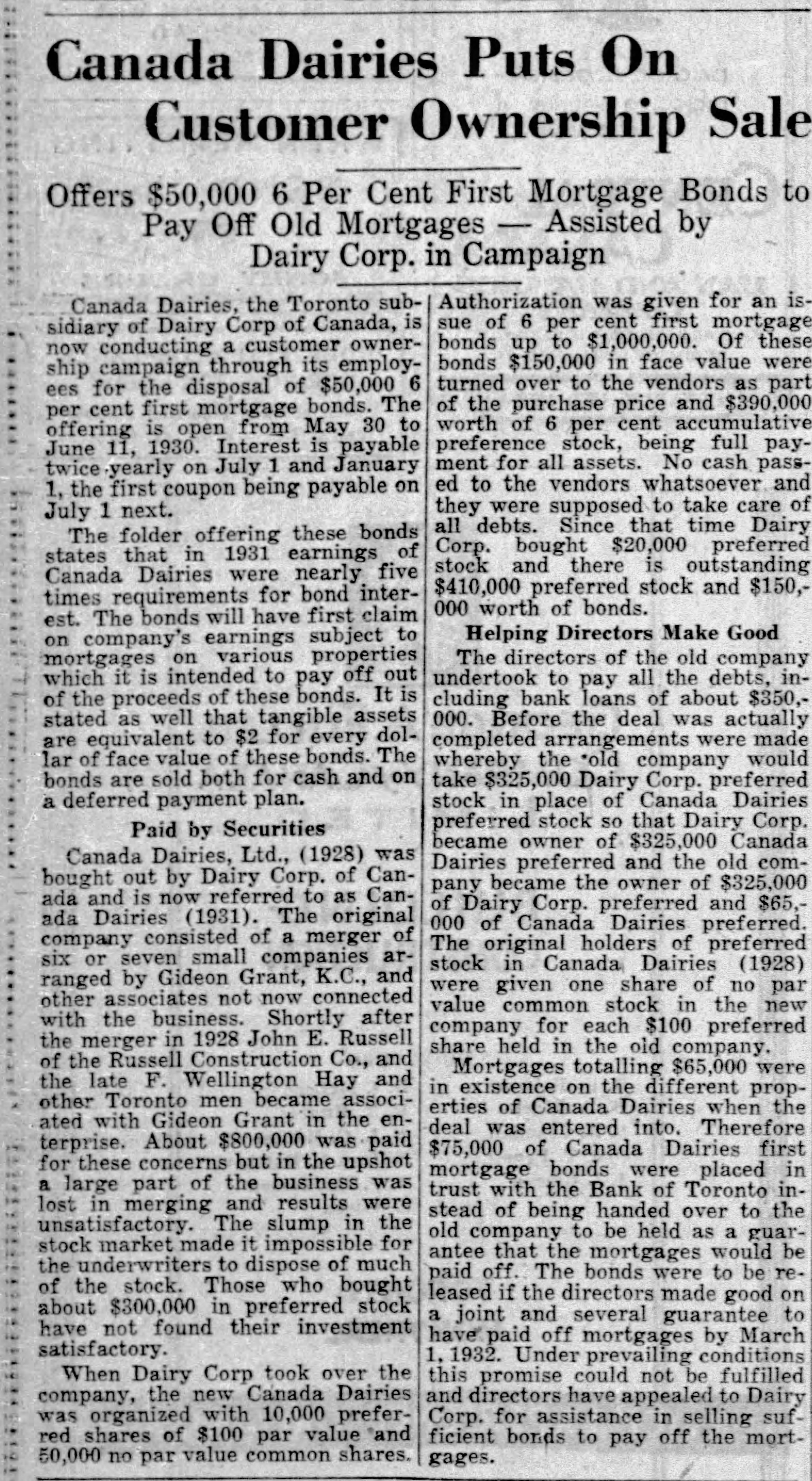 19320604 Financial Post Canada Dairies