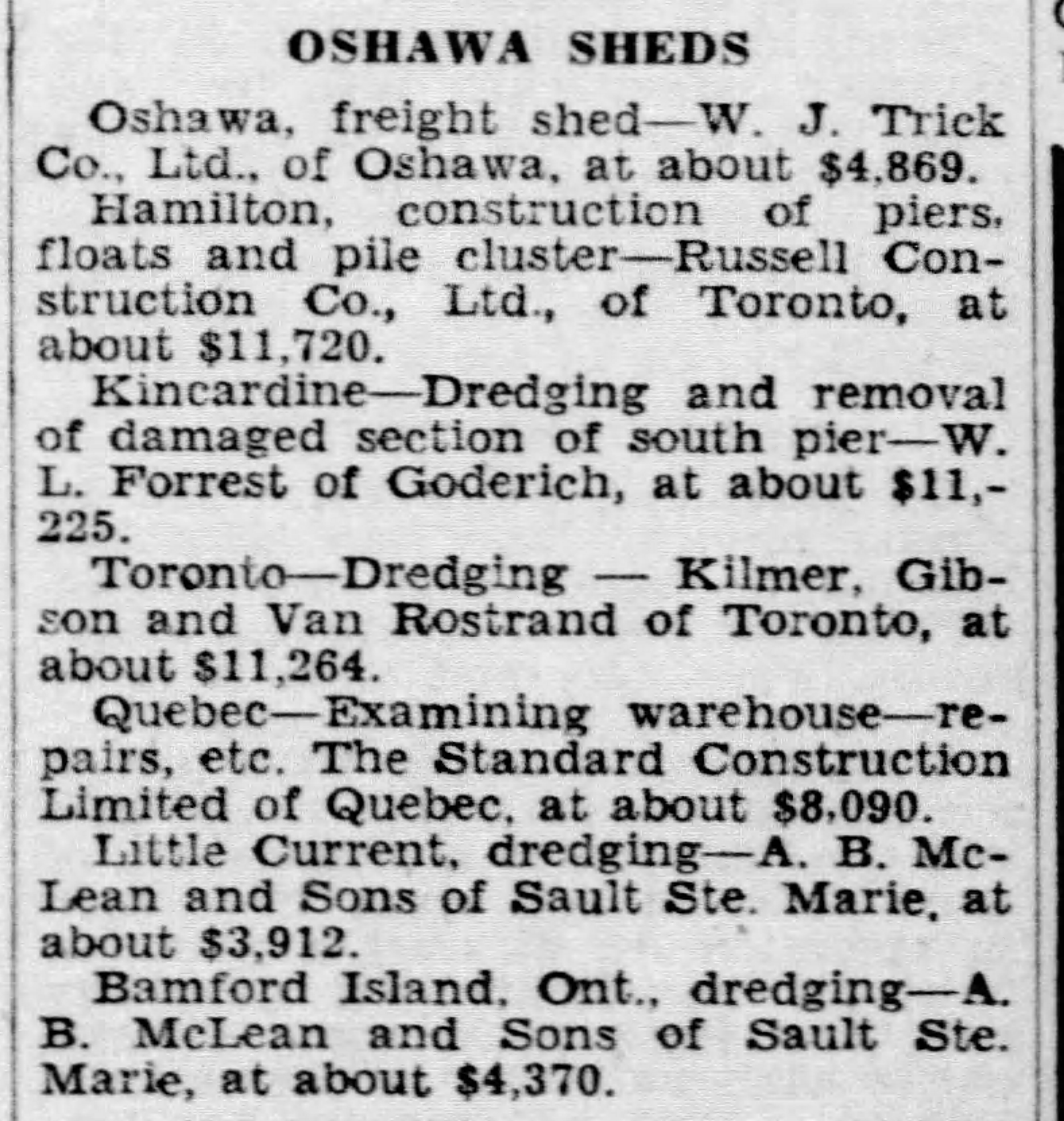 19340719 Windsor Star Hamilton contract