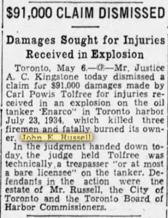 19370507 Gazette (Mtl) Tolfree case dismissed