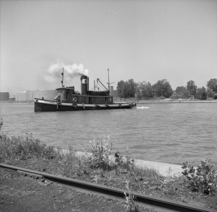19550000 TPL Russell Construction Ltd., TUG NO. 5, in Ship Channel James Victor Salmon