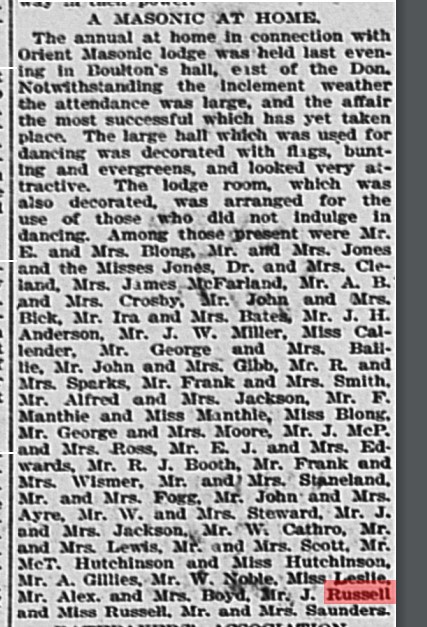 18930215 GL John Russell Masonic at Home