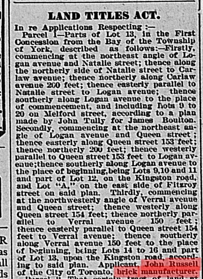 18940407 GL John Russell Land Titles Act