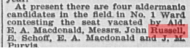 18960408 GL John Russell a candidate