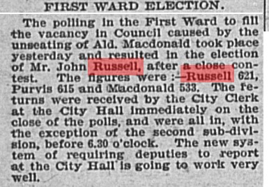 18960418 GL John Russell elected to City Council