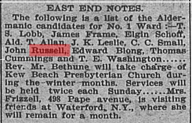 18961217 GL Candidates Ward 1 John Russell