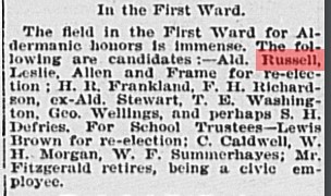 18971214 GL Russell candidate for Ward 1